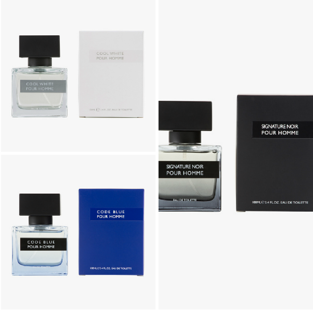 c&a clockhouse parfum cool white code blue signature noire