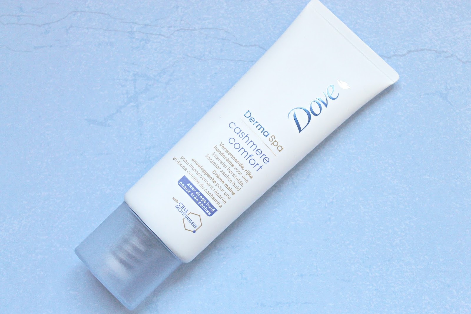 review dove dermaspa cashmere comfort handcrème