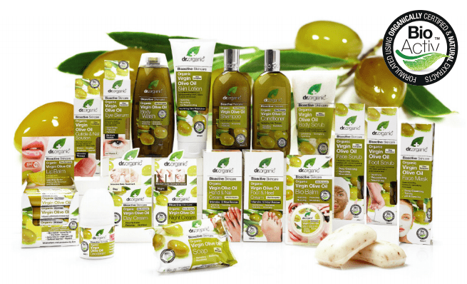 dr organic virgin olive oil lijn