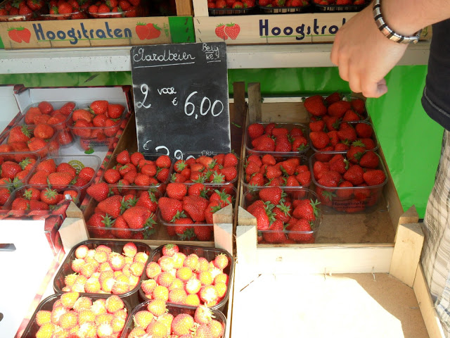 markt aardbeien