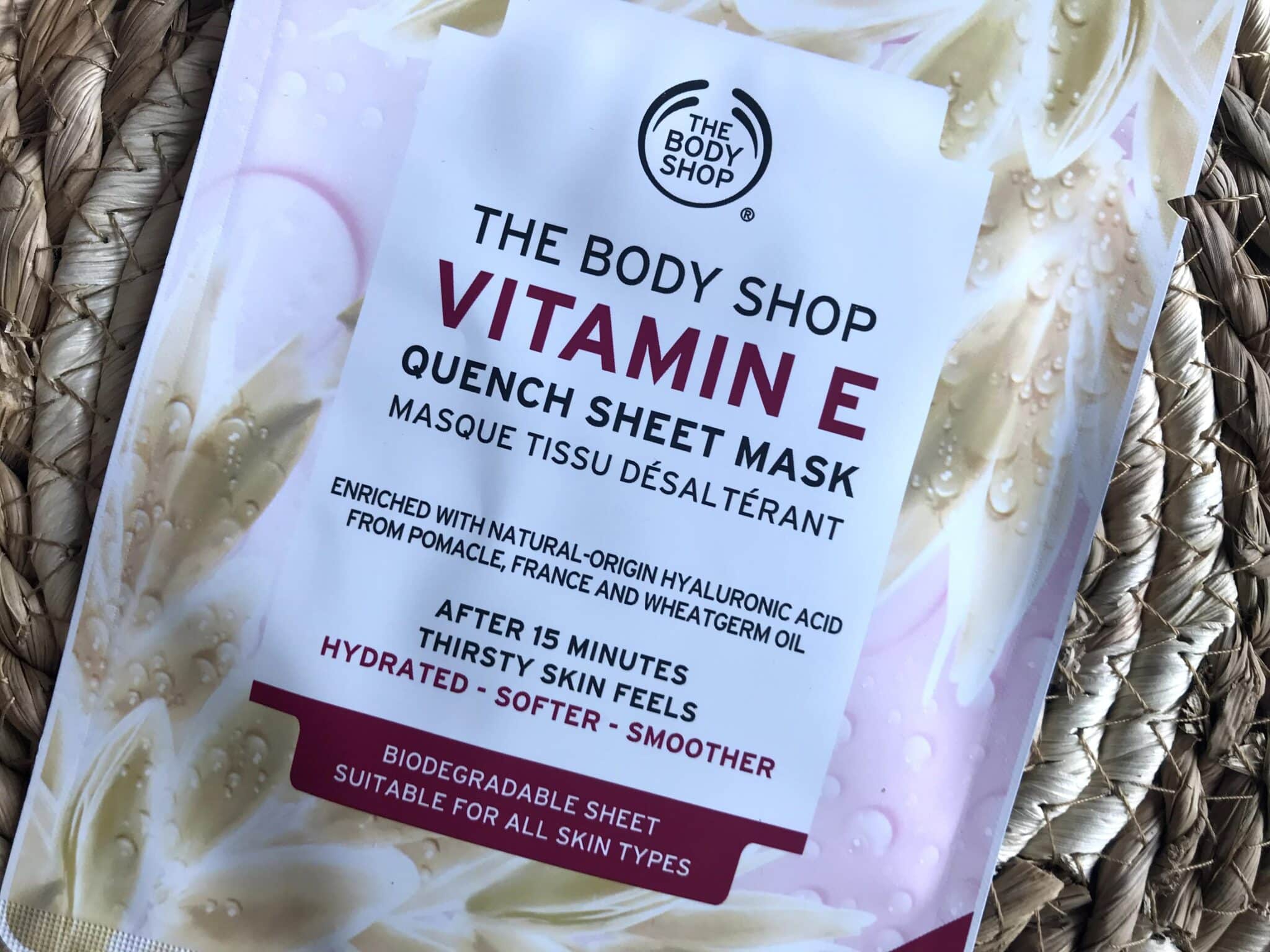 Review: The Body Shop Vitamin E Sheet Mask - Vanessablogt